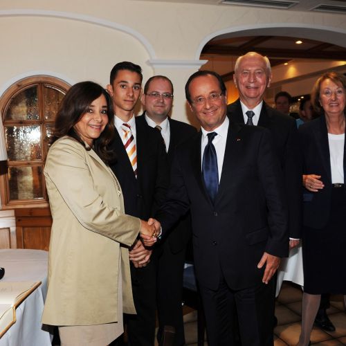 Francois Hollande im Hotel Adler Asperg bei Ludwigsburg