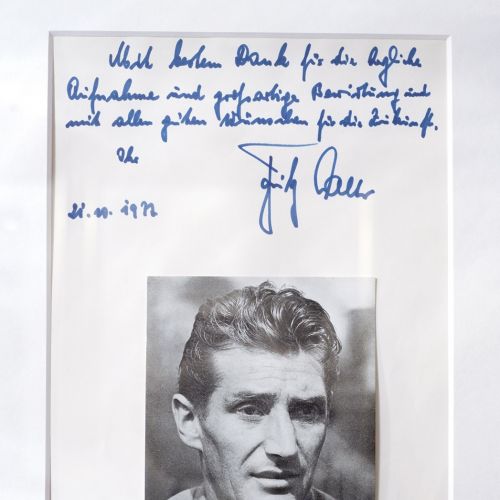 Fritz Walter in the Hotel Adler Asperg near Ludwigsburg