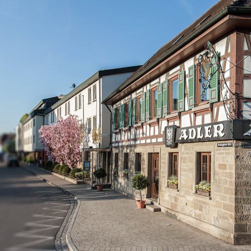 Exterior view of the Hotel Adler Asperg near Ludwigsburg