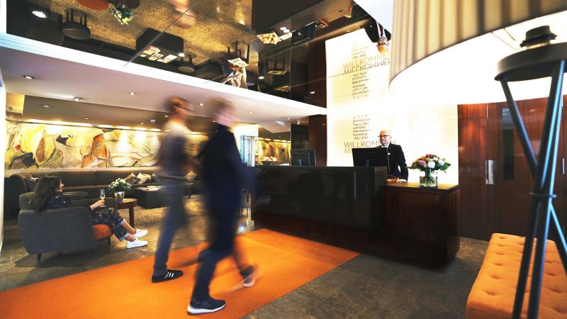 Rezeption im Hotel Adler Asperg